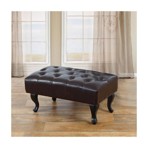 4052826197477 - Ottomane Chesterfield Oxford Sitzhocker Fußablage Hocker wasserabweisend Kunstleder 39x77x47cm ~ antik-braun 4052826197477 - Ottomane Chesterfield Oxford Sitzhocker Fußablage Hocker wasserabweisend Kunstleder 39x77x47cm ~ antik-braun