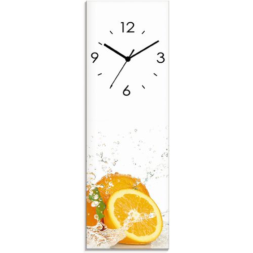 4062144286388 - Wanduhr ARTLAND Orange mit Spritzwasser Wanduhren Gr B H T 20 cm x 60 cm x 18 cm Funkuhr orange Wanduhren wahlweise mit Quarz- oder Funhuhrwerk lautlos ohne Tickgeräusche 4062144286388 - Wanduhr ARTLAND Orange mit Spritzwasser Wanduhren Gr B H T 20 cm x 60 cm x 18 cm Funkuhr orange Wanduhren wahlweise mit Quarz- oder Funhuhrwerk lautlos ohne Tickgeräusche