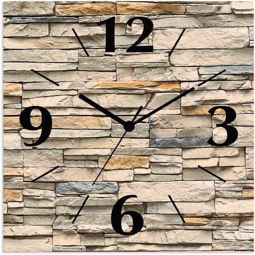 4062144832417 - Wanduhr ARTLAND Braune alte Ziegelmauer Wanduhren Gr B H T 30 cm x 30 cm x 03 cm Funkuhr beige (natur) Wanduhren wahlweise mit Quarz- oder Funhuhrwerk lautlos ohne Tickgeräusche 4062144832417 - Wanduhr ARTLAND Braune alte Ziegelmauer Wanduhren Gr B H T 30 cm x 30 cm x 03 cm Funkuhr beige (natur) Wanduhren wahlweise mit Quarz- oder Funhuhrwerk lautlos ohne Tickgeräusche