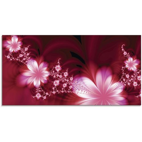 4059745439916 - Glasbild ARTLAND Girlande aus Blumen Bilder Gr B H 100 cm x 50 cm Glasbild Blumen 1 St rot Glasbilder in verschiedenen Größen 4059745439916 - Glasbild ARTLAND Girlande aus Blumen Bilder Gr B H 100 cm x 50 cm Glasbild Blumen 1 St rot Glasbilder in verschiedenen Größen
