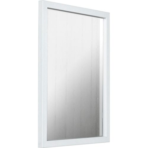 8712077099048 - Wandspiegel SENZA weiß B40cm H55cm T3cm Metall Spiegel Metall Breite 40 cm Horizontal und vertikal befestigbar 8712077099048 - Wandspiegel SENZA weiß B40cm H55cm T3cm Metall Spiegel Metall Breite 40 cm Horizontal und vertikal befestigbar
