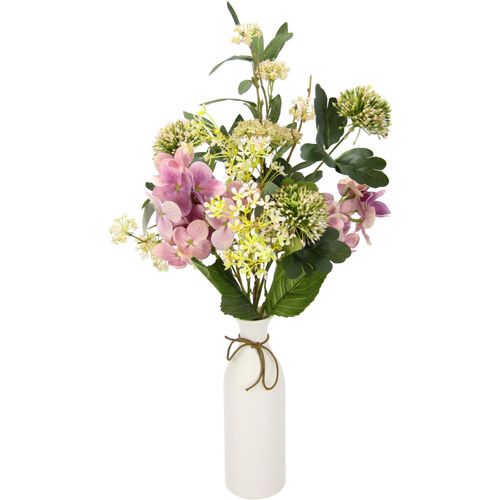 4019844770501 - Kunstblume IGEA Mixed-Blumenstrauß Kunstpflanzen Gr B H 25 cm x 53 cm 1 St rosa Kunst-Blumen Keramikvase 4019844770501 - Kunstblume IGEA Mixed-Blumenstrauß Kunstpflanzen Gr B H 25 cm x 53 cm 1 St rosa Kunst-Blumen Keramikvase