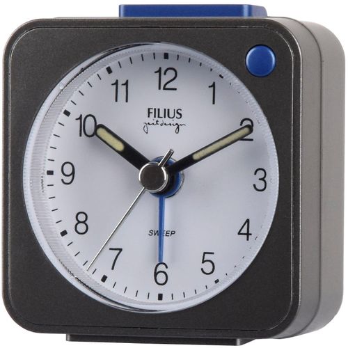 4045346114659 - Quarzwecker FILIUS ZEITDESIGN grau (dunkeltitanfarben) Wecker Reisewecker Schlafzimmer Snooze Beleuchtung schleichende Sekunde 4045346114659 - Quarzwecker FILIUS ZEITDESIGN grau (dunkeltitanfarben) Wecker Reisewecker Schlafzimmer Snooze Beleuchtung schleichende Sekunde