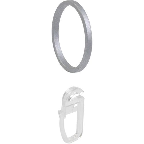 4016318203367 - Gardinenring Power grau (aluminiumfarben) Ø28cm Materialmix Gardinenbefestigungen für Gardinenstangen Ø 28 mm 4016318203367 - Gardinenring Power grau (aluminiumfarben) Ø28cm Materialmix Gardinenbefestigungen für Gardinenstangen Ø 28 mm