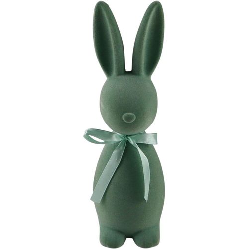 4056422130920 - Dekofigur AM DESIGN Osterhase mit samtiger Flockstruktur blau (türkis) B6cm H23cm Dekofiguren Osterdeko in verschiedene Größen und Farben