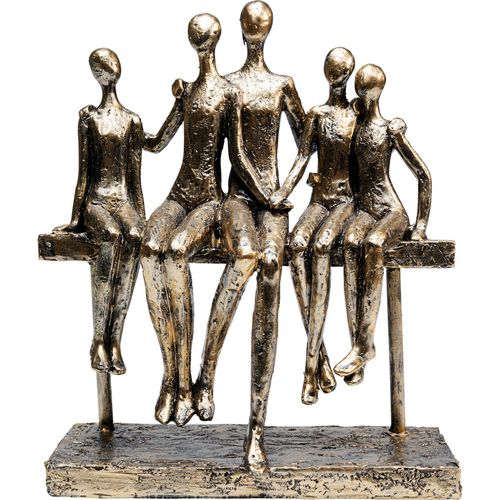 4025621535003 - Dekofigur DESIGN Deko Figur Sitting Break 24cm gold (goldfarben) B20cm H235cm T85cm Polyresin Dekofiguren