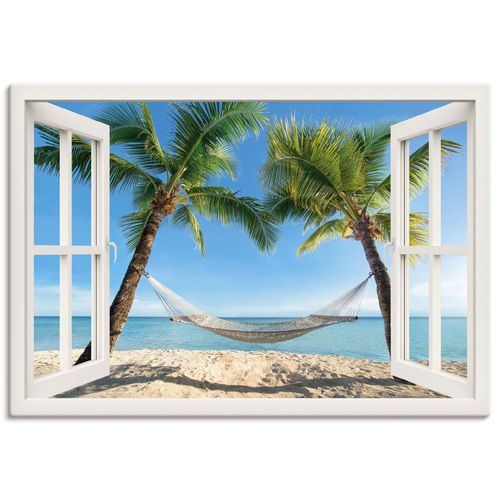 4057738334439 - Wandbild ARTLAND Fensterblick Palmenstrand Karibik Bilder Gr B H 130 cm x 90 cm Leinwandbild Amerika Querformat 1 St weiß Bild Poster Bilder als Alubild Leinwandbild Wandaufkleber oder in versch Größen 4057738334439 - Wandbild ARTLAND Fensterblick Palmenstrand Karibik Bilder Gr B H 130 cm x 90 cm Leinwandbild Amerika Querformat 1 St weiß Bild Poster Bilder als Alubild Leinwandbild Wandaufkleber oder in versch Größen