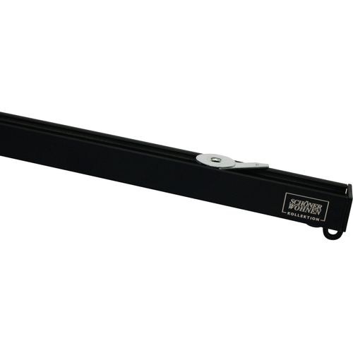4003018378990 - Vorhangschiene Aluminium-Vorhangschienen Set Emilia 1-Lauf schwarz B160cm SCHÖNER WOHNEN-KOLLEKTION Gardinenstangen