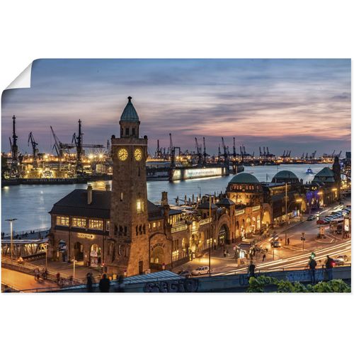 4062144646007 - Wandbild ARTLAND Landungsbrücken Hamburg Bilder Gr B H 60 cm x 40 cm Poster Hamburg Querformat 1 St orange Kunstdrucke als Alubild Leinwandbild Wandaufkleber oder Poster in versch Größen 4062144646007 - Wandbild ARTLAND Landungsbrücken Hamburg Bilder Gr B H 60 cm x 40 cm Poster Hamburg Querformat 1 St orange Kunstdrucke als Alubild Leinwandbild Wandaufkleber oder Poster in versch Größen