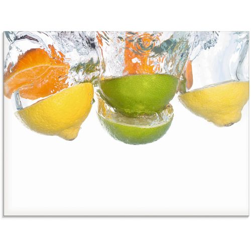 4058661628626 - Glasbild ARTLAND Zitrusfrüchte fallen in klares Wasser Bilder Gr B H 60 cm x 45 cm Glasbild Lebensmittel 1 St bunt Glasbilder in verschiedenen Größen 4058661628626 - Glasbild ARTLAND Zitrusfrüchte fallen in klares Wasser Bilder Gr B H 60 cm x 45 cm Glasbild Lebensmittel 1 St bunt Glasbilder in verschiedenen Größen