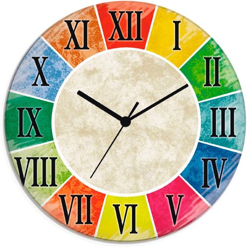 4055327080736 - Wanduhr ARTLAND Römische Ziffern Wanduhren Gr T 18 cm Quarzuhr bunt Wanduhren wahlweise mit Quarz- oder Funhuhrwerk lautlos ohne Tickgeräusche 4055327080736 - Wanduhr ARTLAND Römische Ziffern Wanduhren Gr T 18 cm Quarzuhr bunt Wanduhren wahlweise mit Quarz- oder Funhuhrwerk lautlos ohne Tickgeräusche