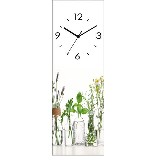 4062144605318 - Wanduhr ARTLAND Glasuhr Öle mit Kräutern Wanduhren Gr B H T 20 cm x 60 cm x 18 cm Funkuhr grün Wanduhren wahlweise mit Quarz- oder Funhuhrwerk lautlos ohne Tickgeräusche 4062144605318 - Wanduhr ARTLAND Glasuhr Öle mit Kräutern Wanduhren Gr B H T 20 cm x 60 cm x 18 cm Funkuhr grün Wanduhren wahlweise mit Quarz- oder Funhuhrwerk lautlos ohne Tickgeräusche