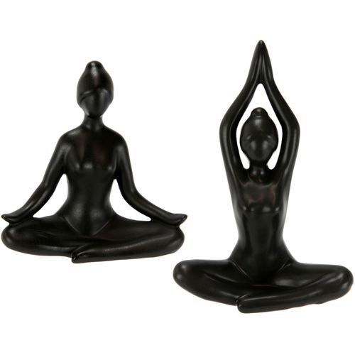 4019844793326 - Dekofigur IGEA Yoga-Frau Dekofiguren Gr B H 16 cm x 17 cm schwarz Weihnachtsengel Weihnachtsfiguren 3er Set Yogafigur Yogaskulptur 4019844793326 - Dekofigur IGEA Yoga-Frau Dekofiguren Gr B H 16 cm x 17 cm schwarz Weihnachtsengel Weihnachtsfiguren 3er Set Yogafigur Yogaskulptur