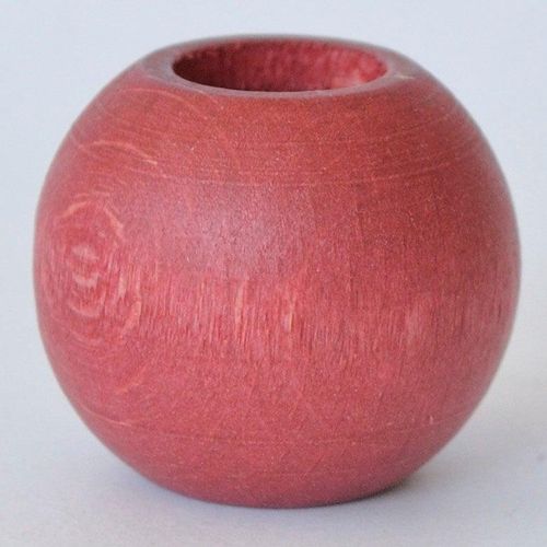 4016478083489 - Gardinenbefestigungen Ersatzteile KUTTI Holzkugel Schlaufenkugel Ø 25 mm Gr 1 rot (dunkelrot) Ø25cm Holzwerkstoff Gardinenbefestigungen Deko für Raffrollos und Scheibengardinen