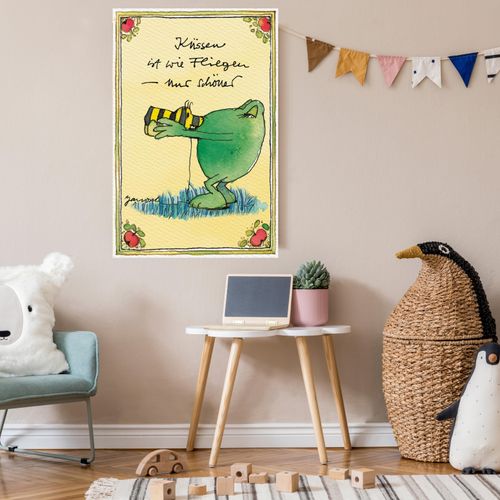 4262513380628 - Leinwandbild LUCKYLINDE Der Froch und die Tigerente - Küssen ist… bunt (farbe bild(er) bunt) B60cm H90cm T2cm Canvas Holzrahmen Bilder Exklusive JANOSCH Kindermotive 4262513380628 - Leinwandbild LUCKYLINDE Der Froch und die Tigerente - Küssen ist… bunt (farbe bild(er) bunt) B60cm H90cm T2cm Canvas Holzrahmen Bilder Exklusive JANOSCH Kindermotive