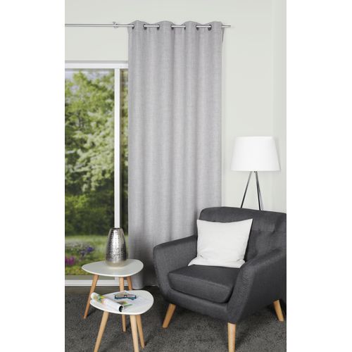 4056751482486 - Gardine HOME WOHNIDEEN LINORA Gr 1 grau B140cm H245cm Leinenstruktur Polyester Gardinen DEKO LEINENSTRUKTUR UNI ÖSEN 4056751482486 - Gardine HOME WOHNIDEEN LINORA Gr 1 grau B140cm H245cm Leinenstruktur Polyester Gardinen DEKO LEINENSTRUKTUR UNI ÖSEN