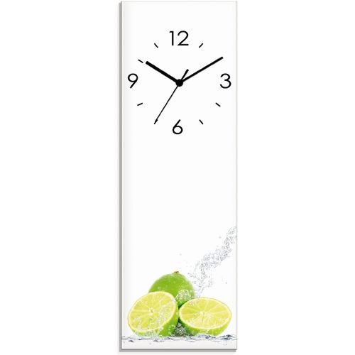 4062144286319 - Wanduhr ARTLAND Limette mit Spritzwasser Wanduhren Gr B H T 20 cm x 60 cm x 18 cm Funkuhr gelb Wanduhren wahlweise mit Quarz- oder Funhuhrwerk lautlos ohne Tickgeräusche 4062144286319 - Wanduhr ARTLAND Limette mit Spritzwasser Wanduhren Gr B H T 20 cm x 60 cm x 18 cm Funkuhr gelb Wanduhren wahlweise mit Quarz- oder Funhuhrwerk lautlos ohne Tickgeräusche
