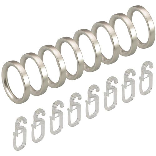 4016318280252 - Gardinenring Gardinenbefestigungen Gr 8 St silberfarben Gardinenringe Gardinenbefestigungen für Gardinenstangen Ø 16 mm 4016318280252 - Gardinenring Gardinenbefestigungen Gr 8 St silberfarben Gardinenringe Gardinenbefestigungen für Gardinenstangen Ø 16 mm