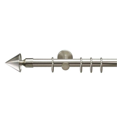 4016318027215 - Gardinenstange Kegel Gardinenstangen Gr L 120 cm Ø 20 mm 1 läufig silberfarben Gardinenstangen Wandmontage 4016318027215 - Gardinenstange Kegel Gardinenstangen Gr L 120 cm Ø 20 mm 1 läufig silberfarben Gardinenstangen Wandmontage