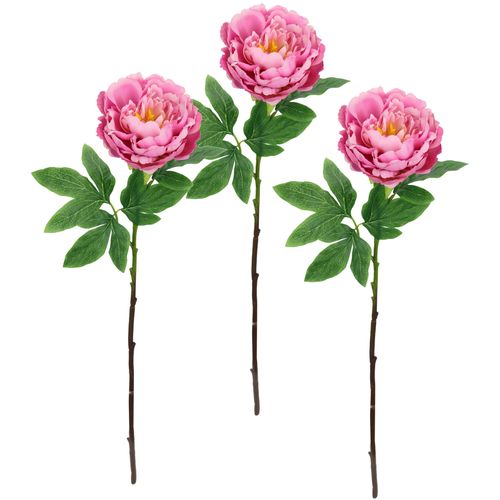 4019844812614 - Kunstblume IGEA Päonie Bauernrose rosa B20cm H60cm L14cm Polyester Kunstpflanzen Pfingstrosen Einzelblume 3er Set 4019844812614 - Kunstblume IGEA Päonie Bauernrose rosa B20cm H60cm L14cm Polyester Kunstpflanzen Pfingstrosen Einzelblume 3er Set