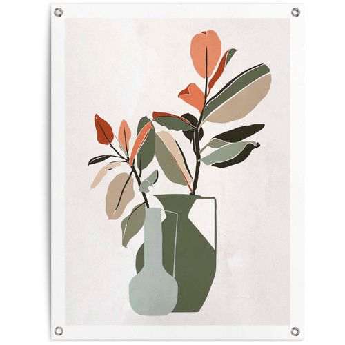 8714597628111 - Poster REINDERS Vase mit Blumen grün (farbe bild(er) grün) B60cm H80cm T01cm Leinwand Bilder 8714597628111 - Poster REINDERS Vase mit Blumen grün (farbe bild(er) grün) B60cm H80cm T01cm Leinwand Bilder