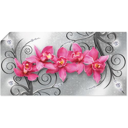4062144594049 - Wandbild ARTLAND rosa Orchideen auf Ornamenten Bilder Gr B H 40 cm x 20 cm Poster Blumenbilder Querformat 1 St pink Kunstdrucke als Alubild Leinwandbild Wandaufkleber oder Poster in versch Größen 4062144594049 - Wandbild ARTLAND rosa Orchideen auf Ornamenten Bilder Gr B H 40 cm x 20 cm Poster Blumenbilder Querformat 1 St pink Kunstdrucke als Alubild Leinwandbild Wandaufkleber oder Poster in versch Größen