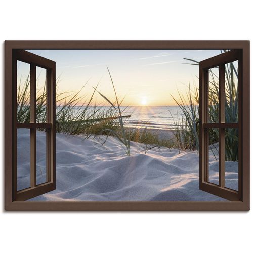 4062144600078 - Wandbild ARTLAND Ostseestrand durchs Fenster Bilder Gr B H 130 cm x 90 cm Leinwandbild Meer Bilder Querformat 1 St beige (naturfarben) Kunstdrucke als Alubild Leinwandbild Wandaufkleber oder Poster in versch Größen 4062144600078 - Wandbild ARTLAND Ostseestrand durchs Fenster Bilder Gr B H 130 cm x 90 cm Leinwandbild Meer Bilder Querformat 1 St beige (naturfarben) Kunstdrucke als Alubild Leinwandbild Wandaufkleber oder Poster in versch Größen