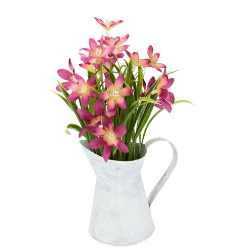 4019844779184 - Kunstblume IGEA Sternblume rosa (dunkelrosa) B13cm H22cm L9cm Obermaterial 50% Metall 40% Kunststoff 10% Polyester Kunstpflanzen In Kanne aus Metall 4019844779184 - Kunstblume IGEA Sternblume rosa (dunkelrosa) B13cm H22cm L9cm Obermaterial 50% Metall 40% Kunststoff 10% Polyester Kunstpflanzen In Kanne aus Metall