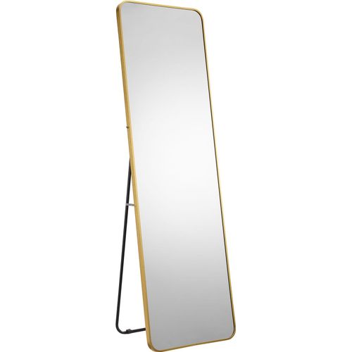 4251744817270 - Ganzkörperspiegel SALESFEVER gold B50cm H160cm T2cm Aluminium Spiegelglas Spiegel mit goldfarbenem Rahmen 4251744817270 - Ganzkörperspiegel SALESFEVER gold B50cm H160cm T2cm Aluminium Spiegelglas Spiegel mit goldfarbenem Rahmen