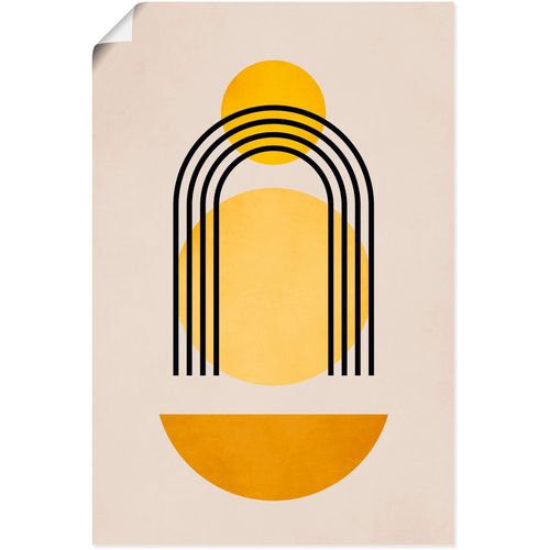 4062144773581 - Wandbild ARTLAND Geometrica Nr 5 Bilder Gr B H 20 cm x 30 cm Poster Muster Hochformat 1 St beige (naturfarben) Kunstdrucke als Alubild Leinwandbild Wandaufkleber oder Poster in versch Größen