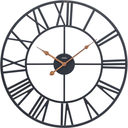 4037445160736 - Wanduhr AMS schwarz Wanduhren Ø 50cm QuarzuhrWohnzimmerEsszimmerKücheArbeitszimmerBüroFlur 4037445160736 - Wanduhr AMS schwarz Wanduhren Ø 50cm QuarzuhrWohnzimmerEsszimmerKücheArbeitszimmerBüroFlur