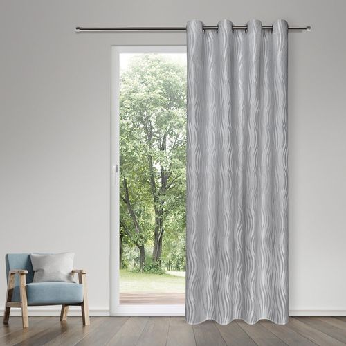 4007863699392 - Vorhang Raja Gr 1 silber (silberfarben) B45cm H245cm Polyester Gardinen SB-Ösenschal Raja 4007863699392 - Vorhang Raja Gr 1 silber (silberfarben) B45cm H245cm Polyester Gardinen SB-Ösenschal Raja