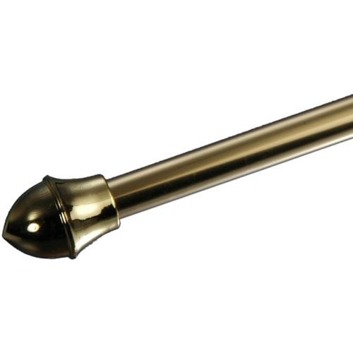 4016318020056 - Gardinenstangen-Endstück LIEDECO grau (messingfarben) Ø12cm Gardinenstangenendstücke