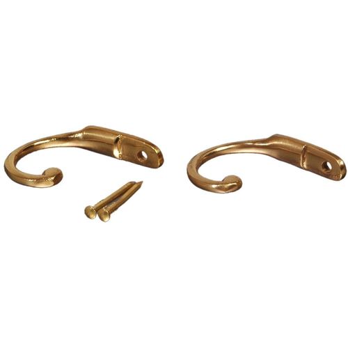 4016318005954 - Zierhaken LIEDECO grau (messingfarben) Metall Haken für Vorhänge 4016318005954 - Zierhaken LIEDECO grau (messingfarben) Metall Haken für Vorhänge