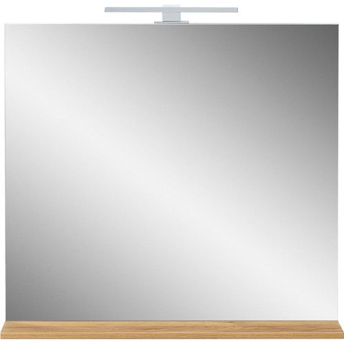 4005949012547 - Badspiegel ANDAS Majtum mit Ablageboden und LED-Beleuchtung braun (navarra eiche nachbildung) B76cm H75cm T15cm FSC-zertifizierter Holzwerkstoff Spiegel Breite 76 cm widerstandsfähige Oberfläche Made in Germany 4005949012547 - Badspiegel ANDAS Majtum mit Ablageboden und LED-Beleuchtung braun (navarra eiche nachbildung) B76cm H75cm T15cm FSC-zertifizierter Holzwerkstoff Spiegel Breite 76 cm widerstandsfähige Oberfläche Made in Germany