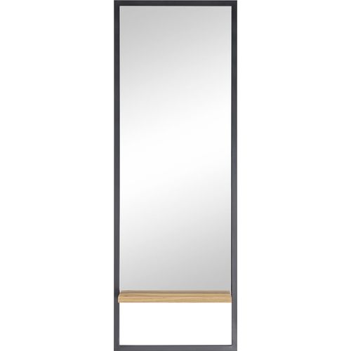 4027207185602 - Wandspiegel MCA FURNITURE Yorkshire schwarz B44cm H125cm T12cm Metall Furnier Spiegel 4027207185602 - Wandspiegel MCA FURNITURE Yorkshire schwarz B44cm H125cm T12cm Metall Furnier Spiegel