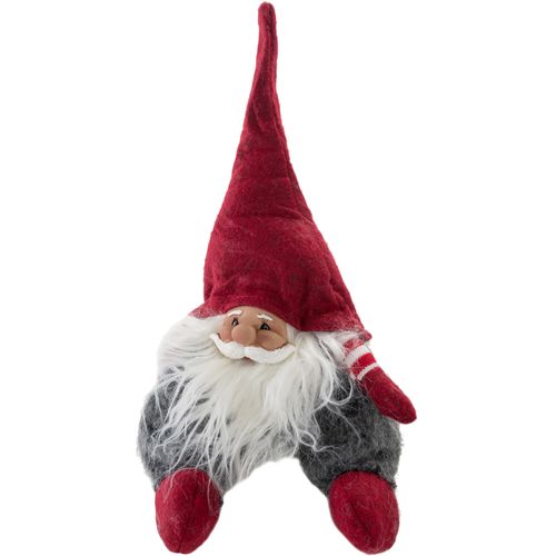 4250965962080 - Weihnachtsfigur MYFLAIR MÖBEL & ACCESSOIRES Weihnachtsdeko rot Dekofiguren Gr B H T 20 cm x 22 cm x 10 cm Wichtel grau Weihnachtsengel Weihnachtsfiguren Wichtel mit Filzmütze Höhe ca 22 cm