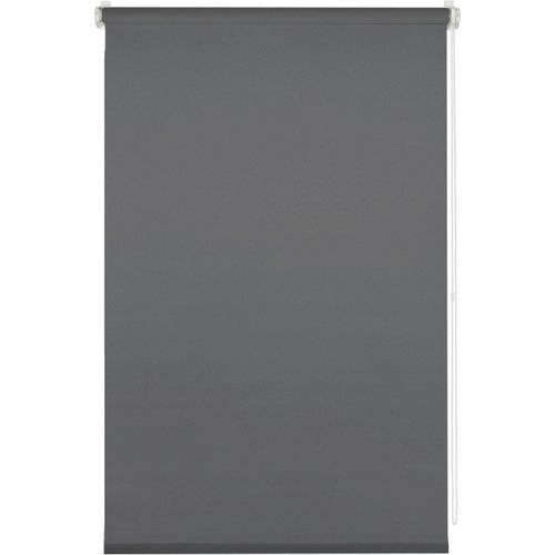 4003018369189 - Seitenzugrollo MY HOME Uni Klemmrollo grau (anthrazit) B55cm H150cm Polyester Rollos Schraubmontage möglich