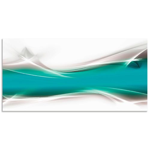 4057738977223 - Wandbild ARTLAND Kreatives Element Bilder Gr B H 40 cm x 20 cm Alu-Dibond-Druck Gegenstandslos Querformat 1 St blau Bild Poster Bilder als Alubild Leinwandbild Wandaufkleber oder in versch Größen