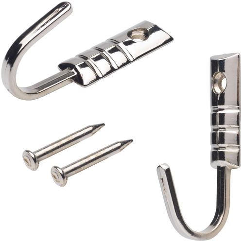 4016318313776 - Zierhaken LIEDECO grau (nickelfarben) Metall Haken für Vorhänge 4016318313776 - Zierhaken LIEDECO grau (nickelfarben) Metall Haken für Vorhänge