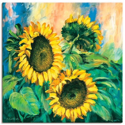 4055327475808 - Wandbild ARTLAND Sonnenblumen II Bilder Gr B H 70 cm x 70 cm Leinwandbild Blumen quadratisch 1 St gelb Bild Leinwandbild Kunstdrucke Bilder als Leinwandbild Wandaufkleber oder Poster in versch Größen 4055327475808 - Wandbild ARTLAND Sonnenblumen II Bilder Gr B H 70 cm x 70 cm Leinwandbild Blumen quadratisch 1 St gelb Bild Leinwandbild Kunstdrucke Bilder als Leinwandbild Wandaufkleber oder Poster in versch Größen