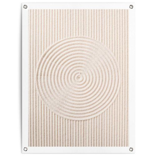 8714597638165 - Poster REINDERS Sandkreise beige (farbe bild(er) beige) B60cm H80cm T01cm Leinwand Bilder Outdoor für Garten oder Balkon 8714597638165 - Poster REINDERS Sandkreise beige (farbe bild(er) beige) B60cm H80cm T01cm Leinwand Bilder Outdoor für Garten oder Balkon