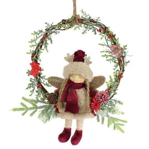 4019844788315 - Kunstkranz IGEA Tannen-Kranz Elfe Beeren Tanne rot B23cm H28cm L6cm Kunststoff Kunstpflanzen Dekorierter Weihnachtskranz Deko Weihnachtsdeko Türkranz Adventskranz 4019844788315 - Kunstkranz IGEA Tannen-Kranz Elfe Beeren Tanne rot B23cm H28cm L6cm Kunststoff Kunstpflanzen Dekorierter Weihnachtskranz Deko Weihnachtsdeko Türkranz Adventskranz