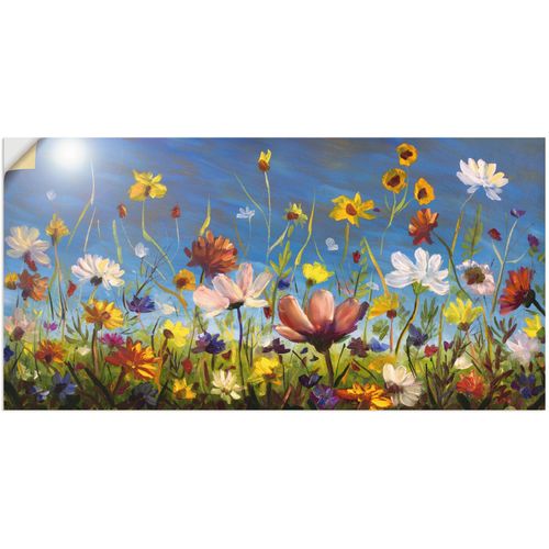 4062144594575 - Wandbild ARTLAND Wildblumenwiese blauer Himmel Bilder Gr B H 60 cm x 30 cm Wandaufkleber - Vinyl Blumenwiese Querformat 1 St bunt Kunstdrucke als Alubild Leinwandbild Wandaufkleber oder Poster in versch Größen 4062144594575 - Wandbild ARTLAND Wildblumenwiese blauer Himmel Bilder Gr B H 60 cm x 30 cm Wandaufkleber - Vinyl Blumenwiese Querformat 1 St bunt Kunstdrucke als Alubild Leinwandbild Wandaufkleber oder Poster in versch Größen