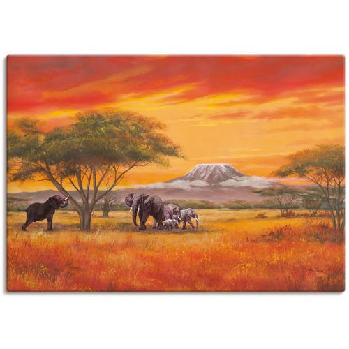4055327157933 - Wandbild ARTLAND Elefanten Bilder Gr B H 60 cm x 30 cm Leinwandbild Elefanten Bilder Querformat 1 St orange Kunstdrucke als Alubild Leinwandbild Wandaufkleber oder Poster in versch Größen 4055327157933 - Wandbild ARTLAND Elefanten Bilder Gr B H 60 cm x 30 cm Leinwandbild Elefanten Bilder Querformat 1 St orange Kunstdrucke als Alubild Leinwandbild Wandaufkleber oder Poster in versch Größen