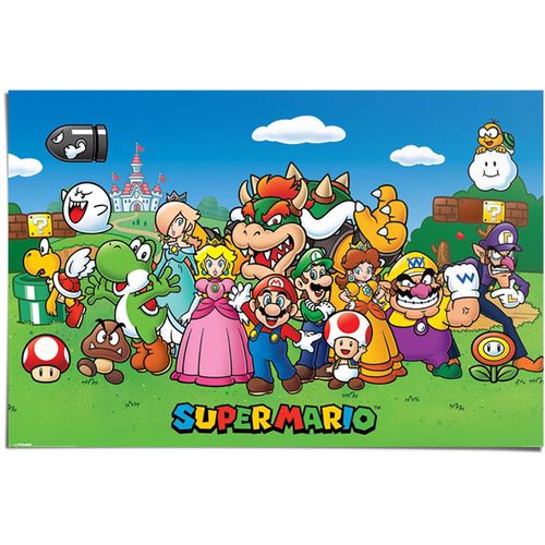 8714597382228 - Poster REINDERS Poster Super Mario Bilder Gr B H 915 cm x 61 cm Comic 1 St bunt (mehrfarbig) Poster