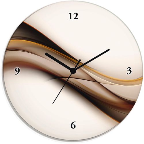 4059745762182 - Wanduhr ARTLAND Welle Wanduhren Gr T 18 cm Quarzuhr braun Wanduhren wahlweise mit Quarz- oder Funhuhrwerk lautlos ohne Tickgeräusche 4059745762182 - Wanduhr ARTLAND Welle Wanduhren Gr T 18 cm Quarzuhr braun Wanduhren wahlweise mit Quarz- oder Funhuhrwerk lautlos ohne Tickgeräusche