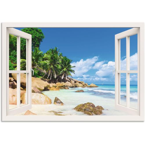 4062144600498 - Wandbild ARTLAND Küste mit Palmen durchs Fenster Bilder Gr B H 70 cm x 50 cm Alu-Dibond-Druck Karibikbilder Querformat 1 St blau Kunstdrucke als Alubild Leinwandbild Wandaufkleber oder Poster in versch Größen 4062144600498 - Wandbild ARTLAND Küste mit Palmen durchs Fenster Bilder Gr B H 70 cm x 50 cm Alu-Dibond-Druck Karibikbilder Querformat 1 St blau Kunstdrucke als Alubild Leinwandbild Wandaufkleber oder Poster in versch Größen