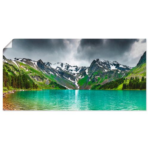 4059745927772 - Wandbild ARTLAND Bergsee Bilder Gr B H 100 cm x 50 cm Poster Berge Querformat 1 St grün Bild Leinwandbild Kunstdrucke Bilder als Alubild Leinwandbild Wandaufkleber oder Poster in versch Größen 4059745927772 - Wandbild ARTLAND Bergsee Bilder Gr B H 100 cm x 50 cm Poster Berge Querformat 1 St grün Bild Leinwandbild Kunstdrucke Bilder als Alubild Leinwandbild Wandaufkleber oder Poster in versch Größen