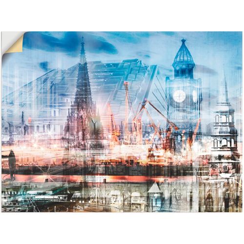 4062144311554 - Wandbild ARTLAND Hamburg Collage II Bilder Gr B H 80 cm x 60 cm Wandaufkleber - Vinyl Architektonische Elemente 1 St blau Bild Kunstdruck Kunstdrucke Bilder als Leinwandbild Wandaufkleber oder Poster in versch Größen 4062144311554 - Wandbild ARTLAND Hamburg Collage II Bilder Gr B H 80 cm x 60 cm Wandaufkleber - Vinyl Architektonische Elemente 1 St blau Bild Kunstdruck Kunstdrucke Bilder als Leinwandbild Wandaufkleber oder Poster in versch Größen